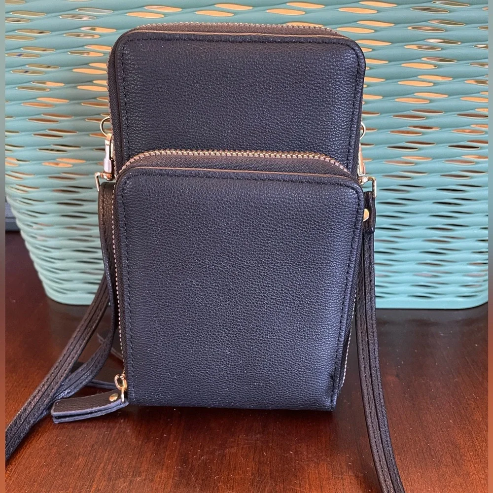 Women’s Multi Pockets Zippers Mini Crossbody Bag - Picture 3 of 11